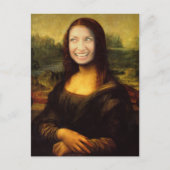 Voeg een Face Mona Lisa toe Briefkaart (Voorkant)
