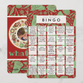 Voeg een Foto 2020 Quarantine Bingo Funny Kerstmis Feestdagenkaart (Voorkant / Achterkant)