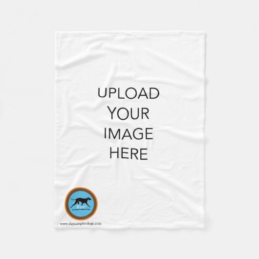 Voeg een foto Fleece Blanket toe Deken (Voorkant)