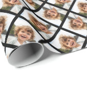 Voeg één foto toe om een Crazy Collage te maken Cadeaupapier (Rol Hoek)