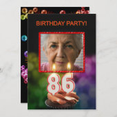 Voeg een foto toe, uitnodiging 86ste verfeestdag (Voorkant / Achterkant)