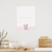 Voeg een foto van je baby toe poster (Keuken)