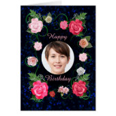Voeg een foto Verjaardag Mooie Rozen (Voorkant)