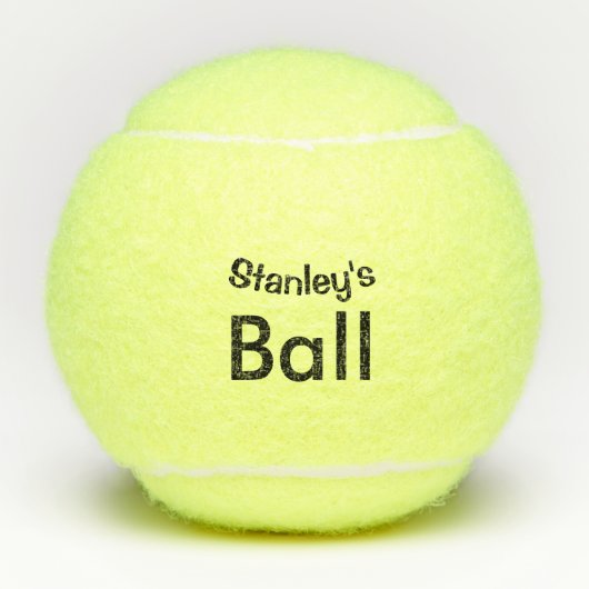 Voeg een Gepersonaliseerde Naam toe Tennisballen (Voorkant)