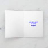 Voeg een gitaar Birthday Card toe Kaart (Binnen)