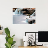 Voeg een Inspirerend citaat toe Silky Garden Water Poster (Thuiskantoor)