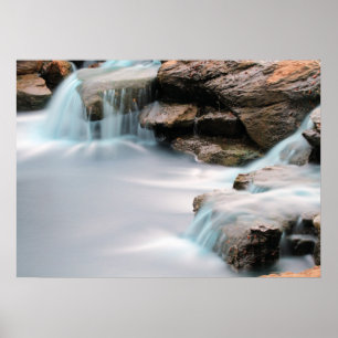 Voeg een Inspirerend citaat toe Silky Garden Water Poster
