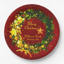 Voeg een jaar kerstmis 20xx Gold Wreath toe op roo