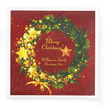 Voeg een jaar kerstmis 20xx Gold Wreath toe op roo