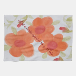 Voeg een kleine vonk toe - Handhanddoek Theedoek