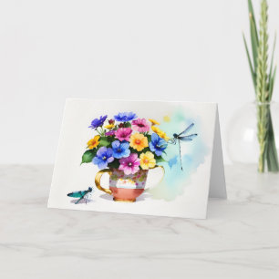 Voeg een kopje bloem toe kaart