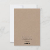 Voeg een Logo Brown Kraft Border Hair Clip Display Kaart (Achterkant)