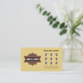 Voeg een Logo-honingbijenkaart toe Klantenkaartje (Staand voorkant)