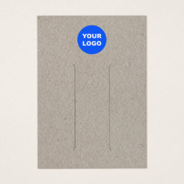 Voeg een Logo Kraft Leather Hair Clip Display toe Visitekaartje