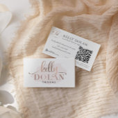 Voeg een Logo QR-code Elegant Professional toe Visitekaartje