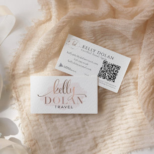 Voeg een Logo QR-code Elegant Professional toe Visitekaartje