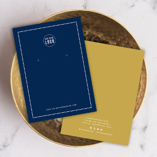 Voeg een Logo-rand aangepaste kleurenkaart met oor Visitekaartje