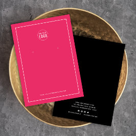 Voeg een Logo-rand aangepaste kleurenkaart met oor Visitekaartje