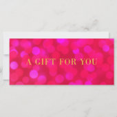 Voeg een Logo roze keh Lights Gold Cadeaubon toe (Voorkant)