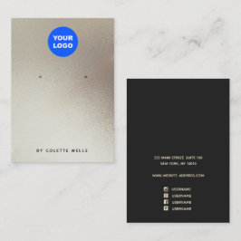 Voeg een Logo Satin Gold Waterverf Oorspronkelijk  Visitekaartje