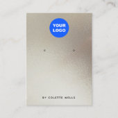 Voeg een Logo Satin Gold Waterverf Oorspronkelijk  Visitekaartje (Voorkant)