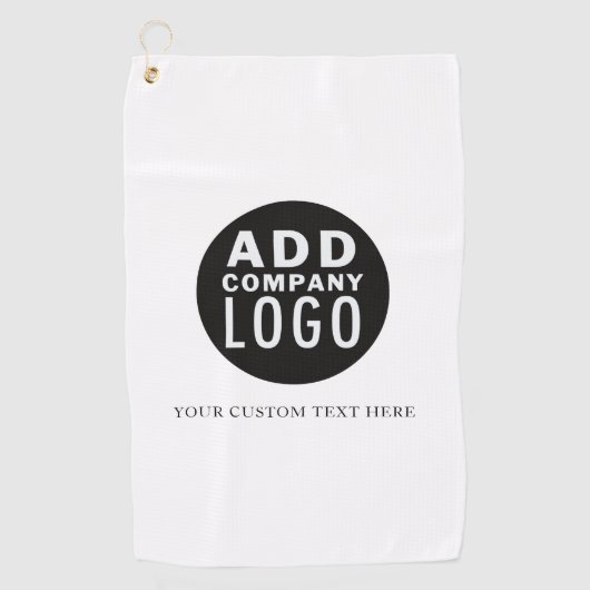 Voeg een Logo toe Promoot uw bedrijf Golfhanddoek (Voorkant)