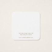 Voeg een Logo-vierkant weergavehouder toe Vierkante Visitekaartjes (Achterkant)