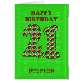 Voeg een Naam 21st de Footballs van de Dag van de