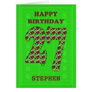 Voeg een naam 27th Birthday Footballs toe