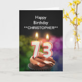 Voeg een naam aan deze 73e kanaalkaarsen van de ve kaart (Gele Bloem)