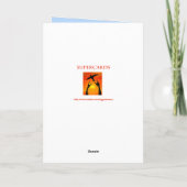 Voeg een naam aan een 4de verjaardagskaart toe kaart (Achterkant)