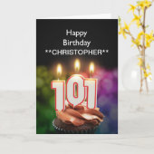 Voeg een naam aan kaarsen van deze de 101ste kaart (Gele Bloem)