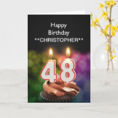 Voeg een naam aan kaarsen van deze de 48ste kaart (Gele Bloem)