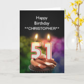 Voeg een naam aan kaarsen van deze de 51ste kaart (Gele Bloem)