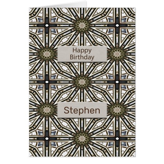 Voeg een Naam Abstract Mandala Design toe (Voorkant)