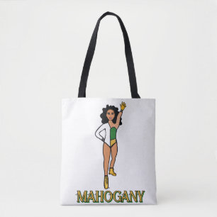 Voeg een Naam Danser Groen Wit #2 Tote Bag