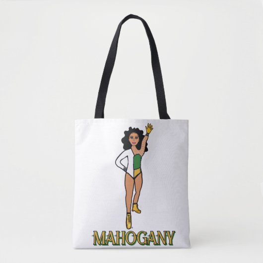 Voeg een Naam Danser Groen Wit #2 Tote Bag (Voorkant)