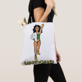 Voeg een Naam Danser Groen Wit #2 Tote Bag (Dichtbij)