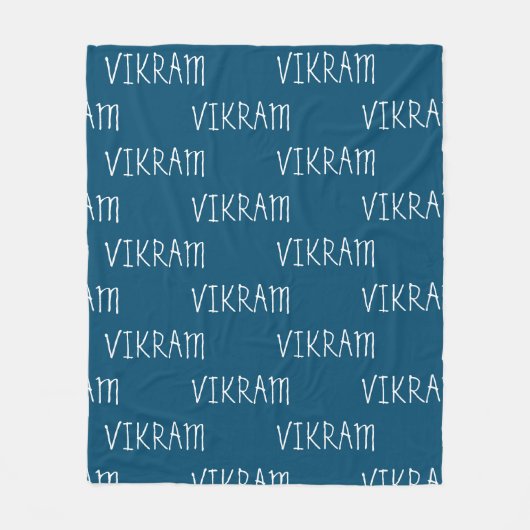 Voeg een naam Fleece Blanket toe Deken (Voorkant)