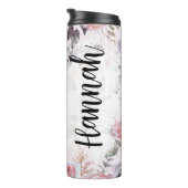 Voeg een naam Jezus Religieus Geloof God Gebed Thermosbeker (Geroteerd rechts)