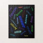 Voeg een naam of woord toe | Meerkleurig Legpuzzel (Verticaal)