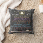 Voeg een naam Sunshine  Chalkboard toe Kussen (Deken)