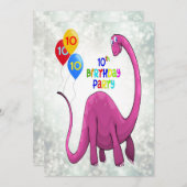 Voeg een naam toe, 10e verjaardag Partij Kaart (Voorkant / Achterkant)