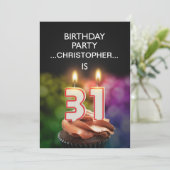 Voeg een naam toe, 31st de Uitnodiging van de Part (Staand voorkant)