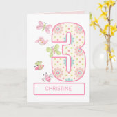 Voeg een Naam toe, 3de Dag van de Dagen met Bugs e Kaart (Gele Bloem)