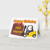 Voeg een naam toe aan de verjaardagskaart van de h kaart (Gele Bloem)