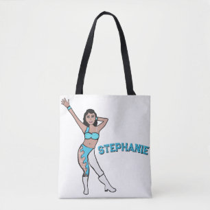 Voeg een naam toe Aqua Swirl #2 Tote Bag