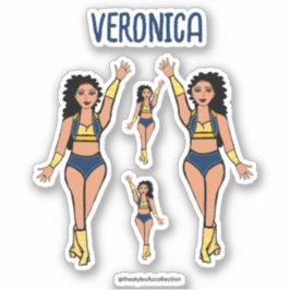 Voeg een naam toe Dancer Stickers Navy / Gold