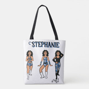 Voeg een naam toe Danser Blauw Camo #2 Tote Bag