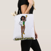 Voeg een naam toe Danser Groen Wit #1 Tote Bag (Dichtbij)